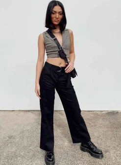 Princess Polly The Jeenah Pants  Black Hot