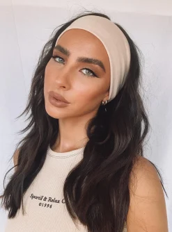 Princess Polly The Juney Headband  Beige Best