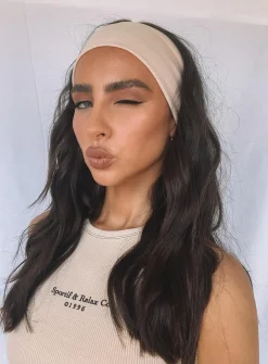 Princess Polly The Juney Headband  Beige Best