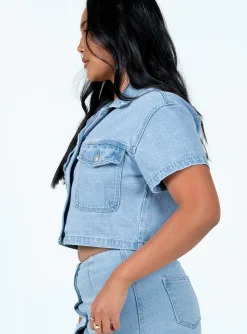 Princess Polly The Justin Jacket  Denim Clearance