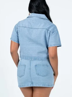 Princess Polly The Justin Mini Skirt  Denim Clearance