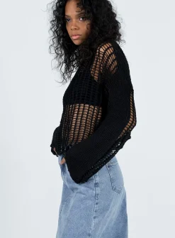 Princess Polly The Kennedy Hoodie Black Sale