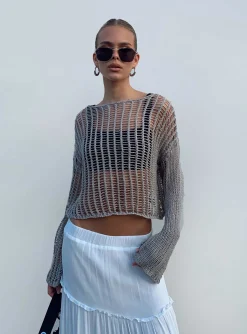 Princess Polly The Kennedy Sweater  Beige Shop