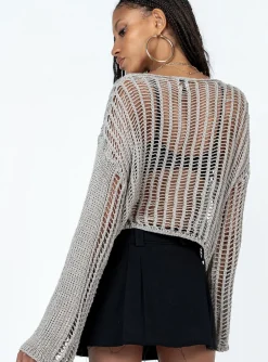 Princess Polly The Kennedy Sweater  Beige Shop