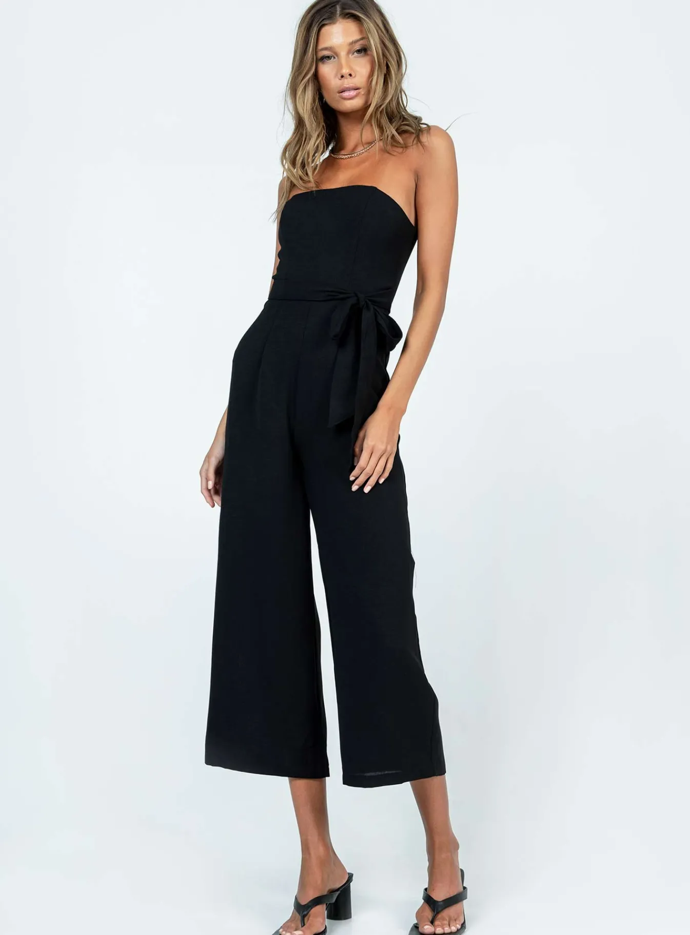 Princess Polly The Kit Jumpsuit Black Flash Sale