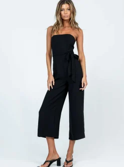 Princess Polly The Kit Jumpsuit Black Flash Sale