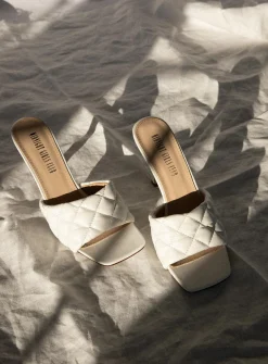 Princess Polly The Leigh Heels  White Sale