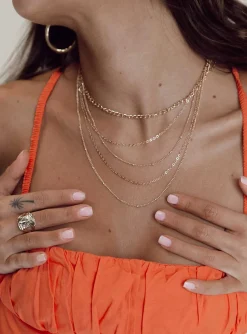 Princess Polly The Levi Necklace Set   Gold Flash Sale