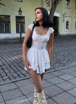Princess Polly The Love Galore Romper  White Online