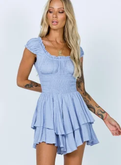 Princess Polly The Love Galore Romper  Blue Fashion
