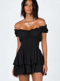 Princess Polly The Love Galore Romper  Black Hot