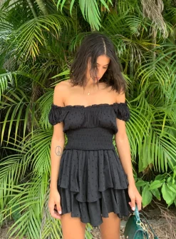 Princess Polly The Love Galore Romper  Black Hot