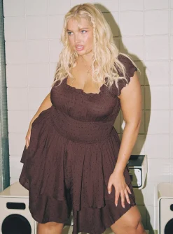 Princess Polly The Love Galore Rompercurve   Brown Best