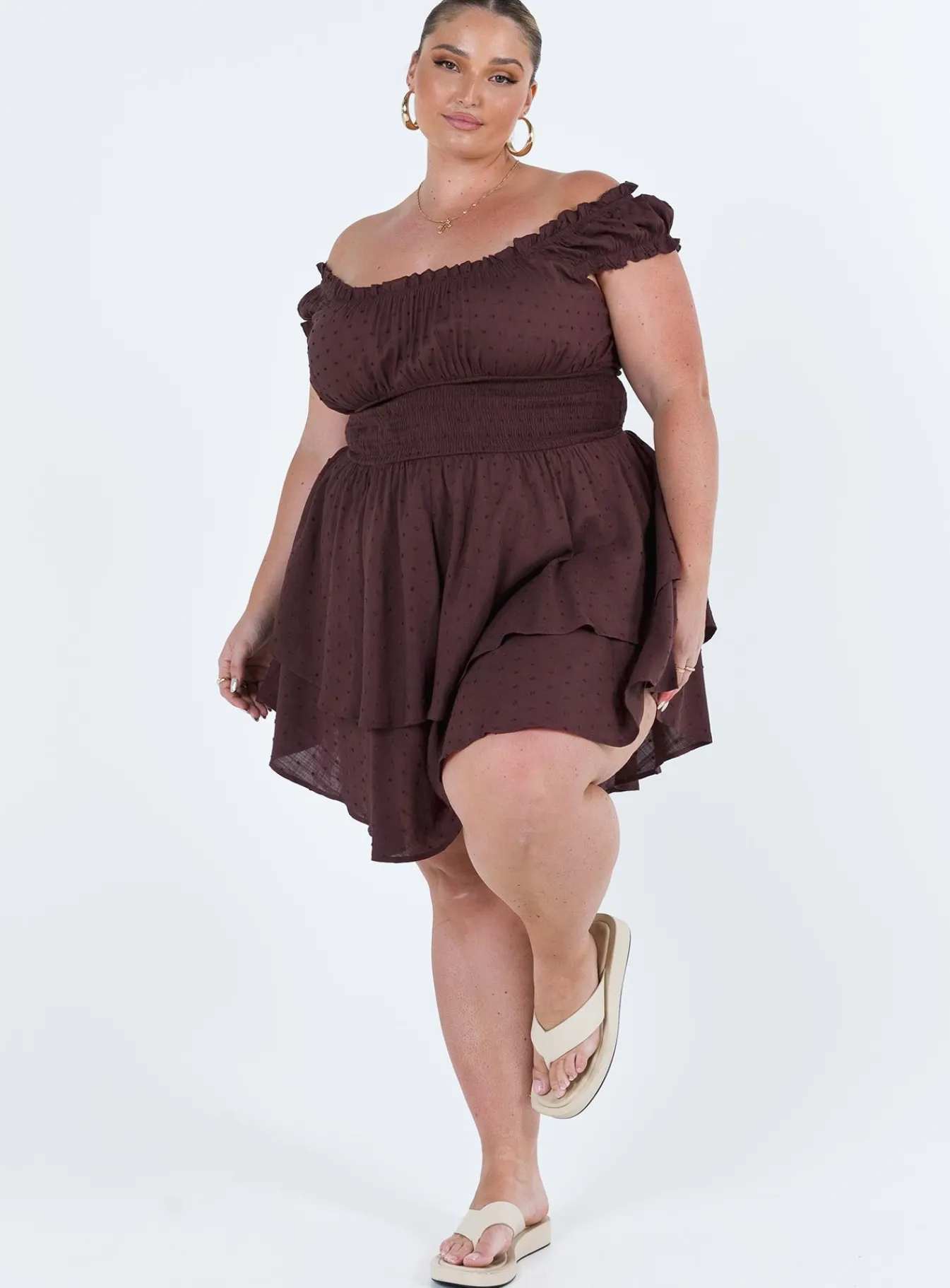 Princess Polly The Love Galore Rompercurve Brown Best