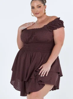 Princess Polly The Love Galore Rompercurve Brown Best