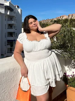 Princess Polly The Love Galore Rompercurve   White Discount