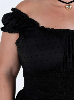 Princess Polly The Love Galore Rompercurve   Black Discount