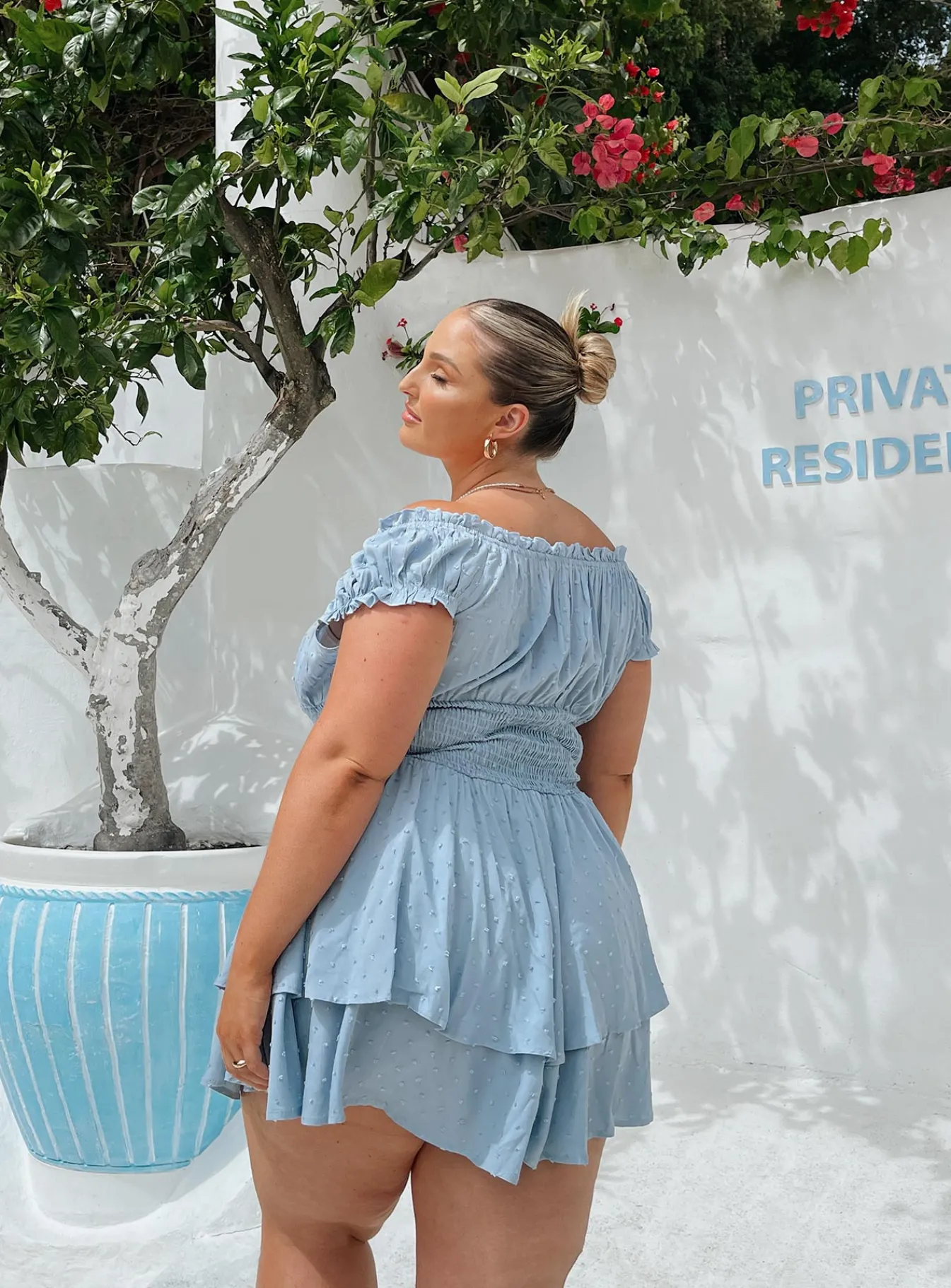 Princess Polly The Love Galore Rompercurve Blue Best Sale