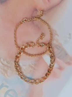 Princess Polly The Lover Bracelet Set   Gold Flash Sale
