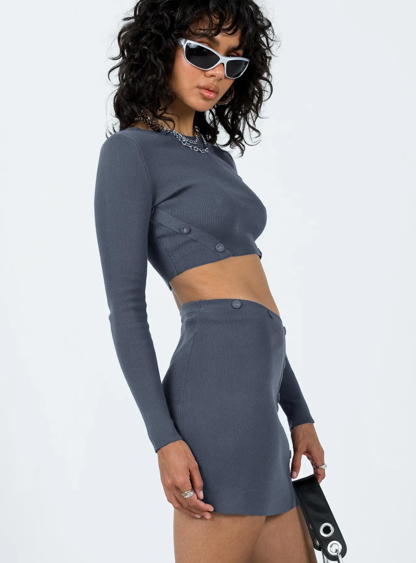 Princess Polly The Mia Set Slate Cheap