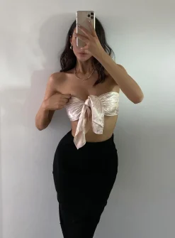 Princess Polly The Monroe Hair Scarf   Champagne Flash Sale