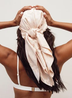 Princess Polly The Monroe Hair Scarf   Champagne Flash Sale