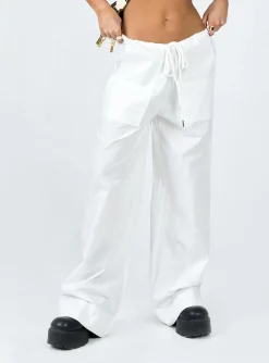 Princess Polly The Niel Pants  White Online