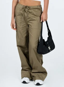 Princess Polly The Niel Pants  Khaki Best