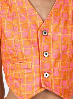 Princess Polly The Ragged Priest Dummy Waistcoat  Orange Sale