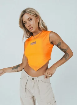 Princess Polly The Ragged Priest Ignite Vest/ Yellow   Orange Best Sale