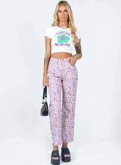 Princess Polly The Ragged Priest Portal Denim Jeans Lilac Purple Online