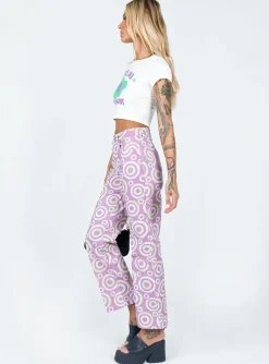 Princess Polly The Ragged Priest Portal Denim Jeans Lilac Purple Online