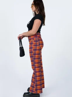 Princess Polly The Ragged Priest Register Pant Denim Multi Red Best Sale