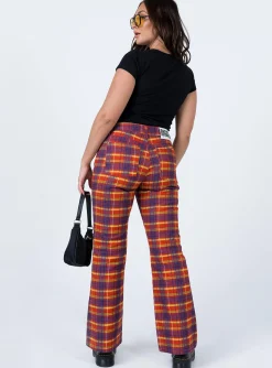 Princess Polly The Ragged Priest Register Pant Denim Multi Red Best Sale