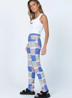 Princess Polly The Ragged Priest Vision Jeans  Multi Flash Sale