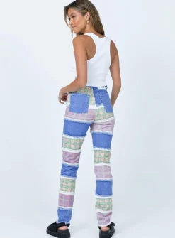 Princess Polly The Ragged Priest Vision Jeans  Multi Flash Sale