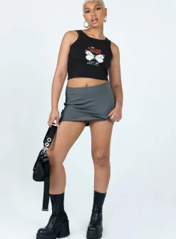 Princess Polly The Rolling Stones Butterly Cropped Tank  Black Flash Sale