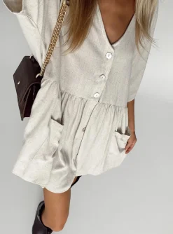 Princess Polly The Sandy Mini Dress  Natural Fashion