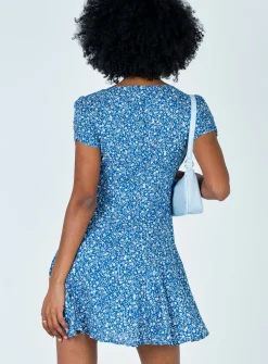 Princess Polly The Sting Mini Dress Petite   Blue Best Sale