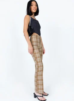 Princess Polly The Taffie Pants  Brown Best Sale