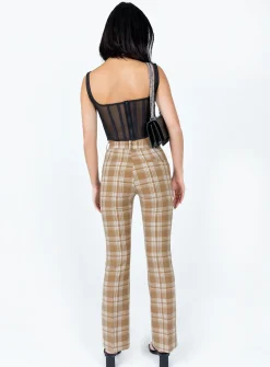 Princess Polly The Taffie Pants  Brown Best Sale