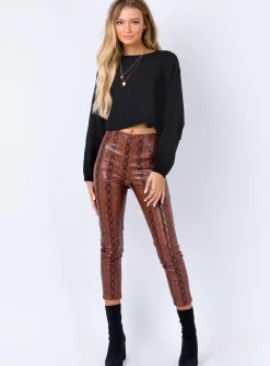 Princess Polly The Thorpe Cropped Sweatshirt Black Fashion