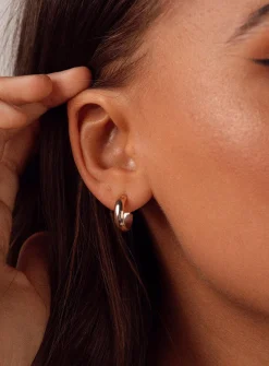 Princess Polly The Turner Hoops  Gold New