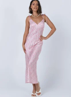 Princess Polly The Veronica Midi Dress   Pink Cheap