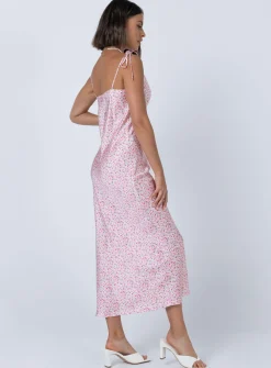 Princess Polly The Veronica Midi Dress   Pink Cheap