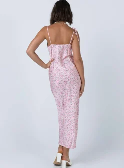 Princess Polly The Veronica Midi Dress   Pink Cheap