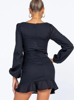 Princess Polly The Villa Mini Dress Black Sale