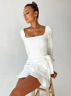 Princess Polly The Villa Mini Dress  White Online