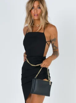 Princess Polly The Vivien Dress  Black Outlet