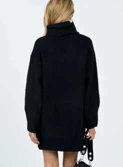 Princess Polly Theese Sweater Dress Black Best